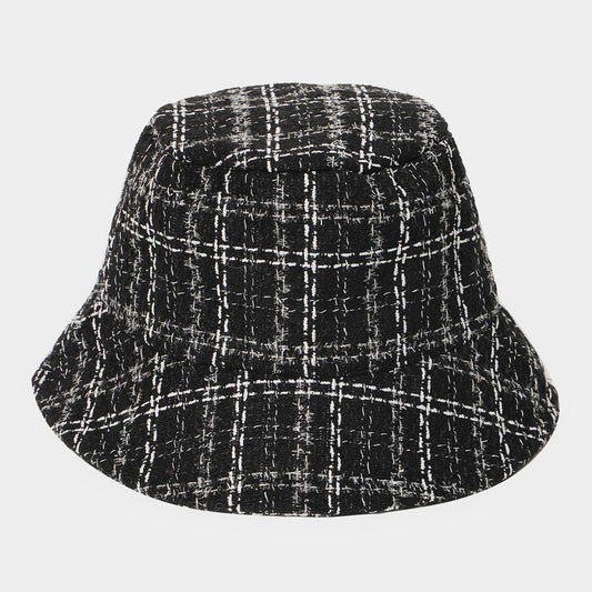 HATEGORY Plaid Check Patterned Bucket Hat