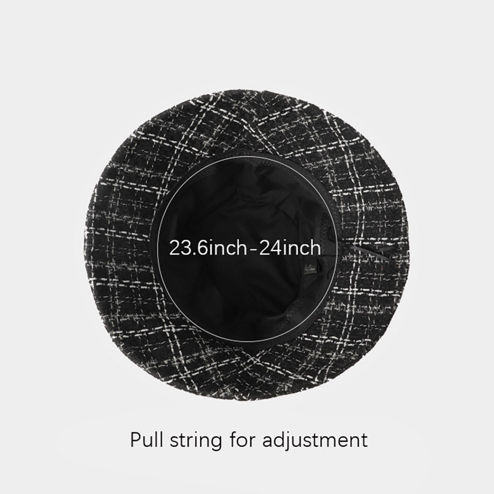 HATEGORY Plaid Check Patterned Bucket Hat