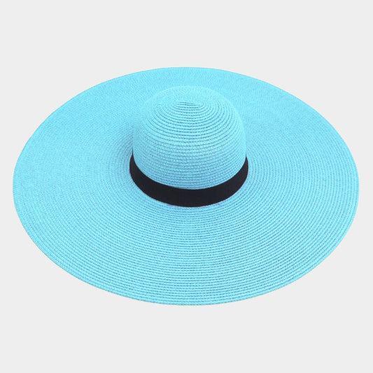 HATEGORY Straw Floppy Beach Sun Hat