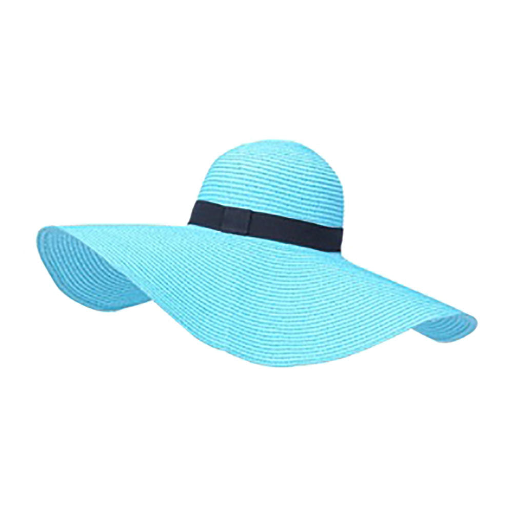 HATEGORY Straw Floppy Beach Sun Hat