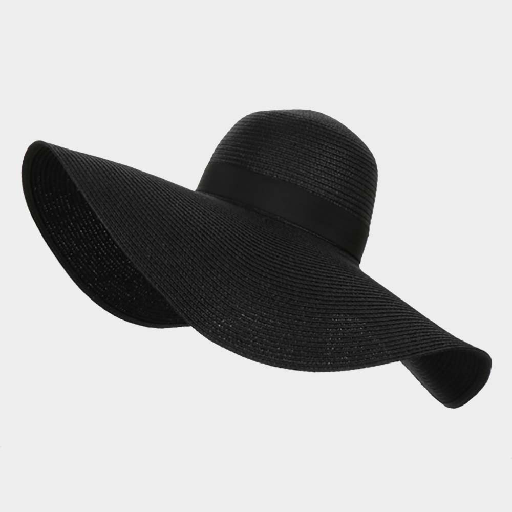 HATEGORY Straw Floppy Beach Sun Hat