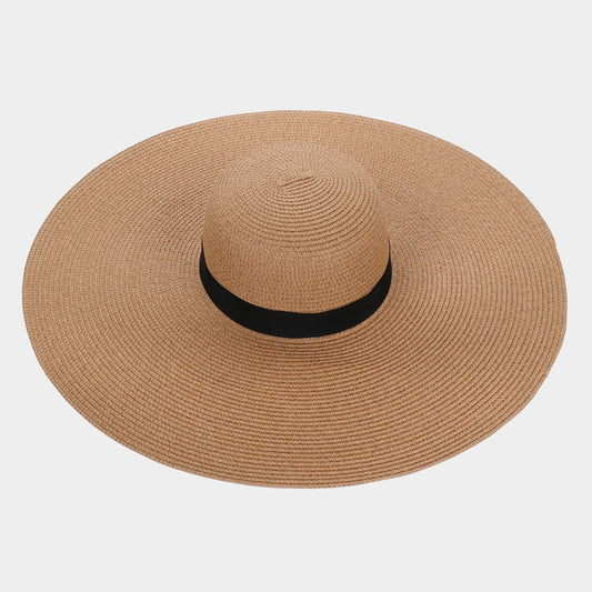 HATEGORY Straw Floppy Beach Sun Hat