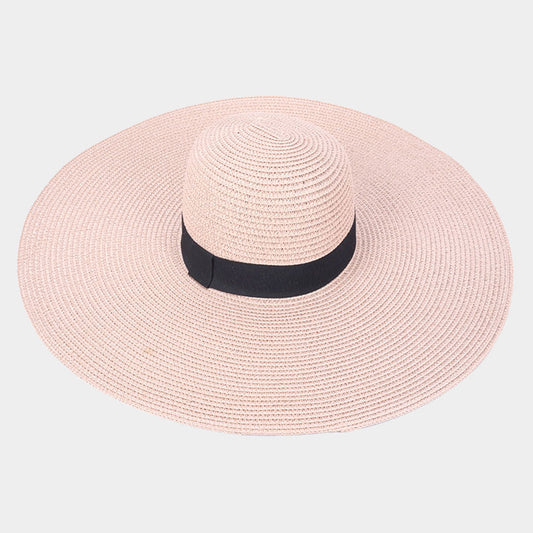 HATEGORY Straw Floppy Beach Sun Hat