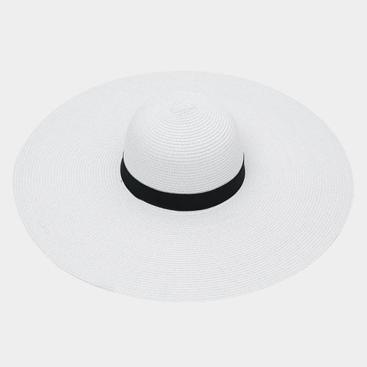 HATEGORY Straw Floppy Beach Sun Hat
