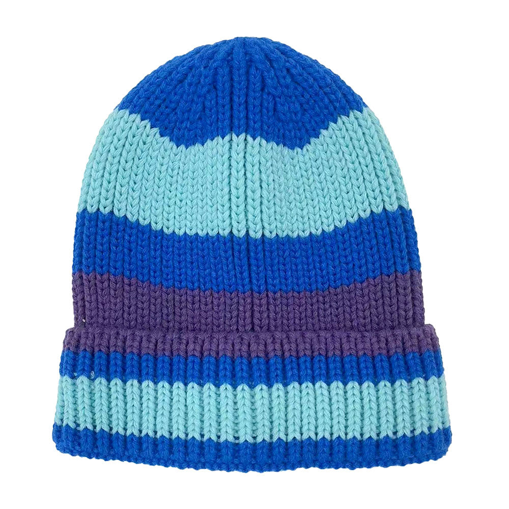 HATEGORY Striped Cuff Beanie Hat