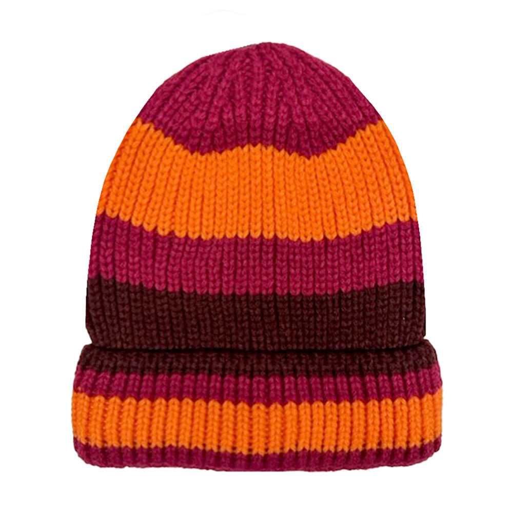 HATEGORY Striped Cuff Beanie Hat