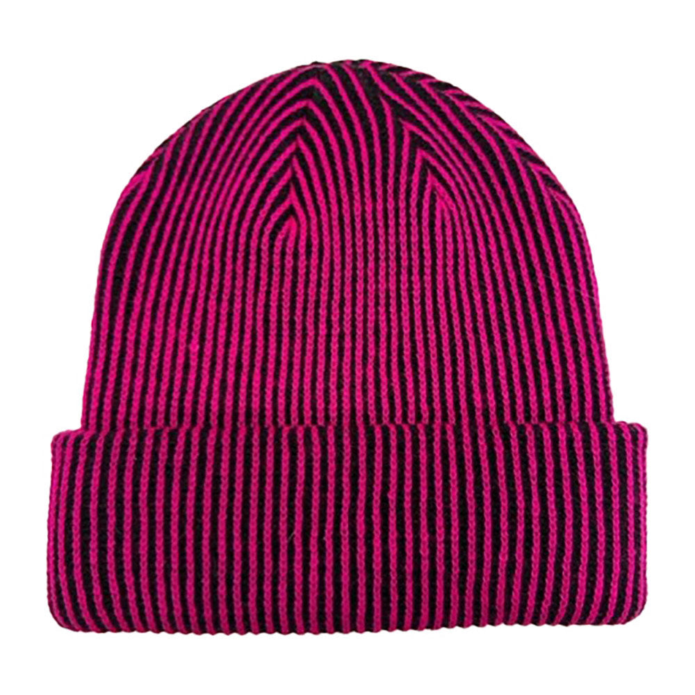 HATEGORY Woven Two Tone Beanie Hat
