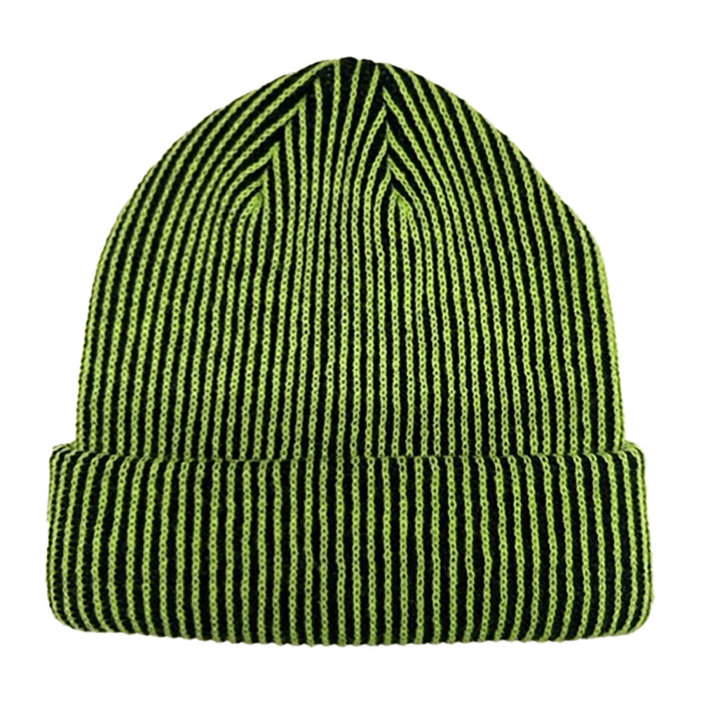 HATEGORY Woven Two Tone Beanie Hat