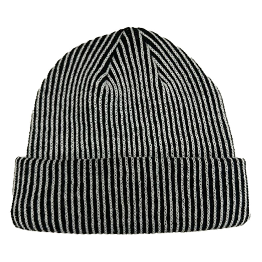 HATEGORY Woven Two Tone Beanie Hat