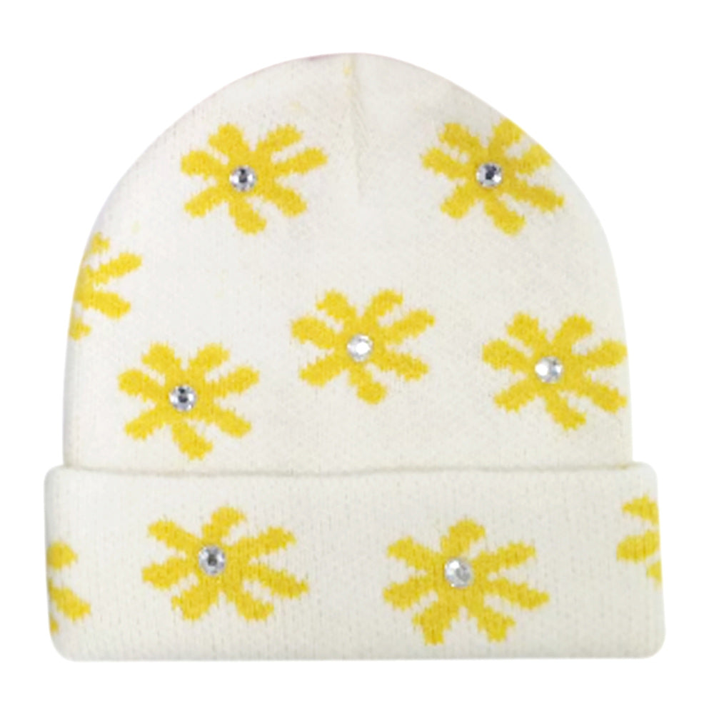 HATEGORY Gem Flower Beanie Hat