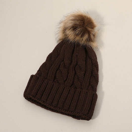 HATEGORY Knit Beanie Hat with Pom Pom
