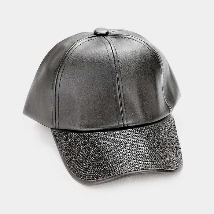 HATEGORY Crystal Embellished Baseball Cap