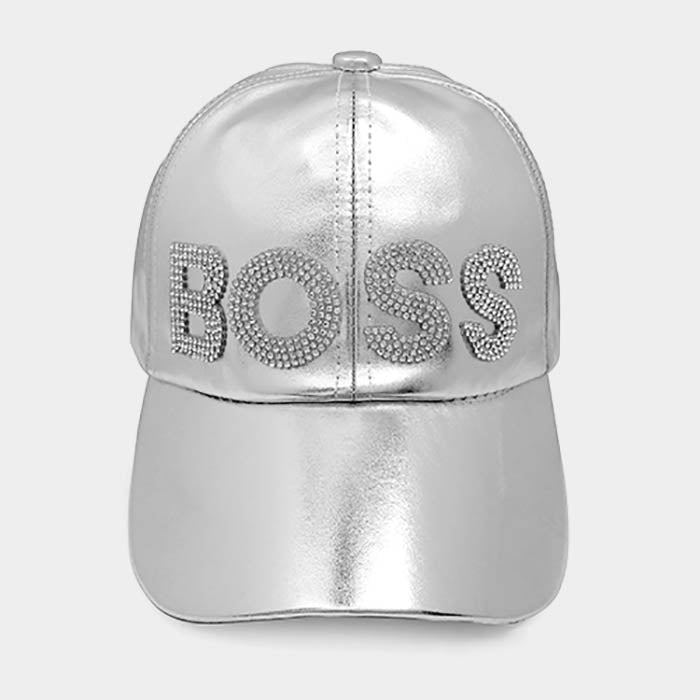 HATEGORY 'Boss' Rhinestone Embellished Baseball Cap