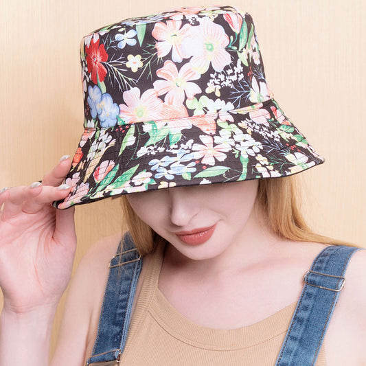 HATEGORY Flower Patterned Bucket Hat