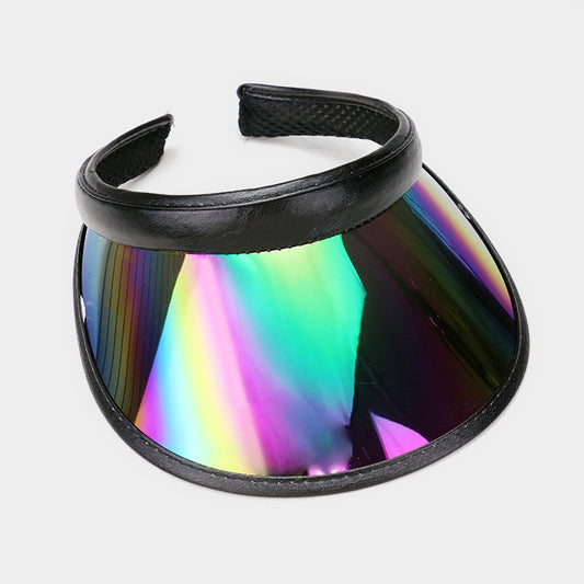 HATEGORY Hologram Fashion Visor Sun Hat