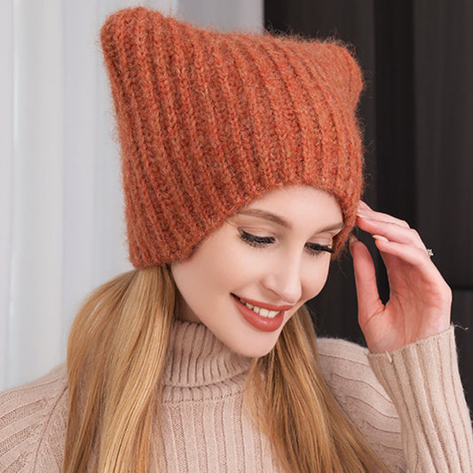 HATEGORY Cat Knit Beanie Hat