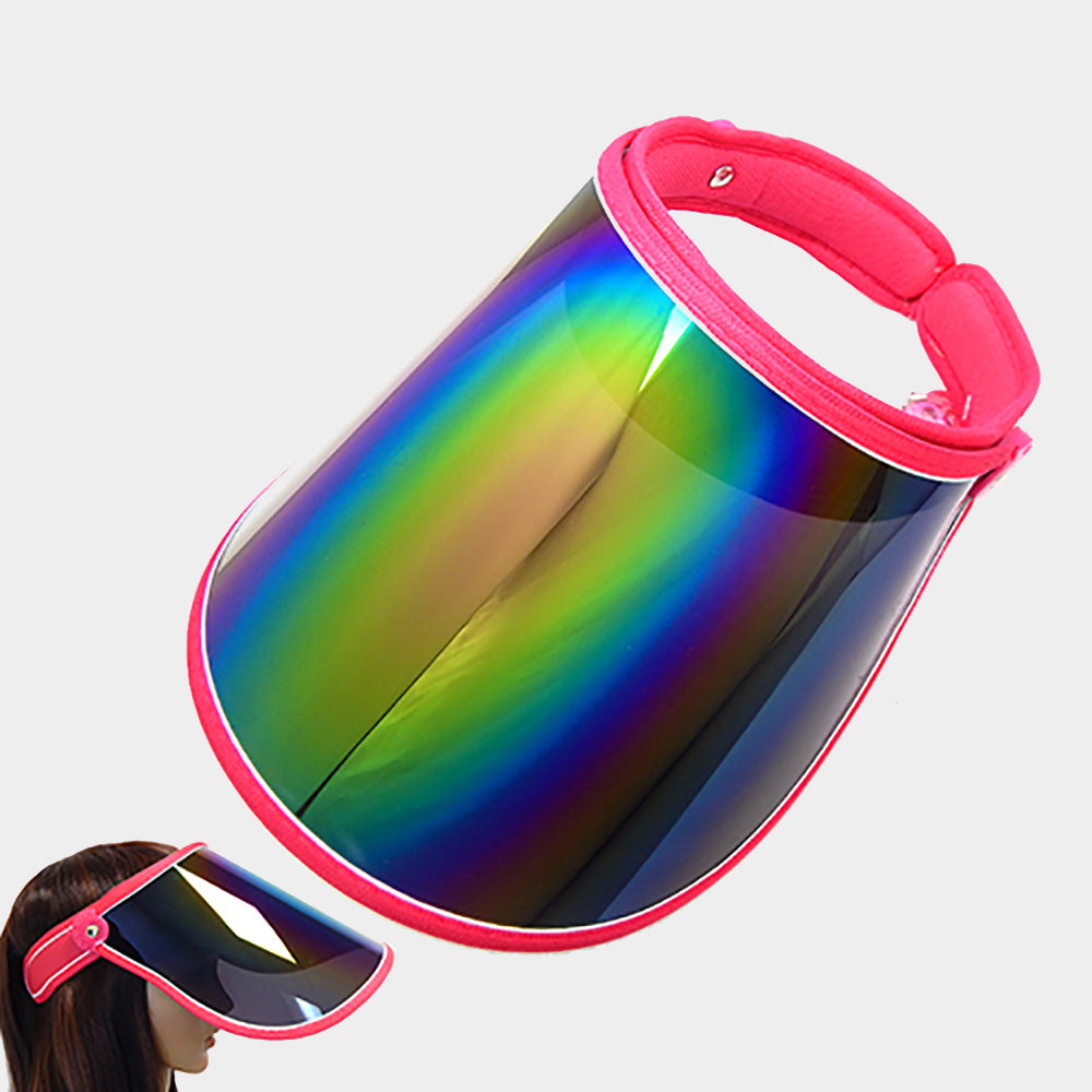 HATEGORY Hologram Fashion Visor Sun Hat