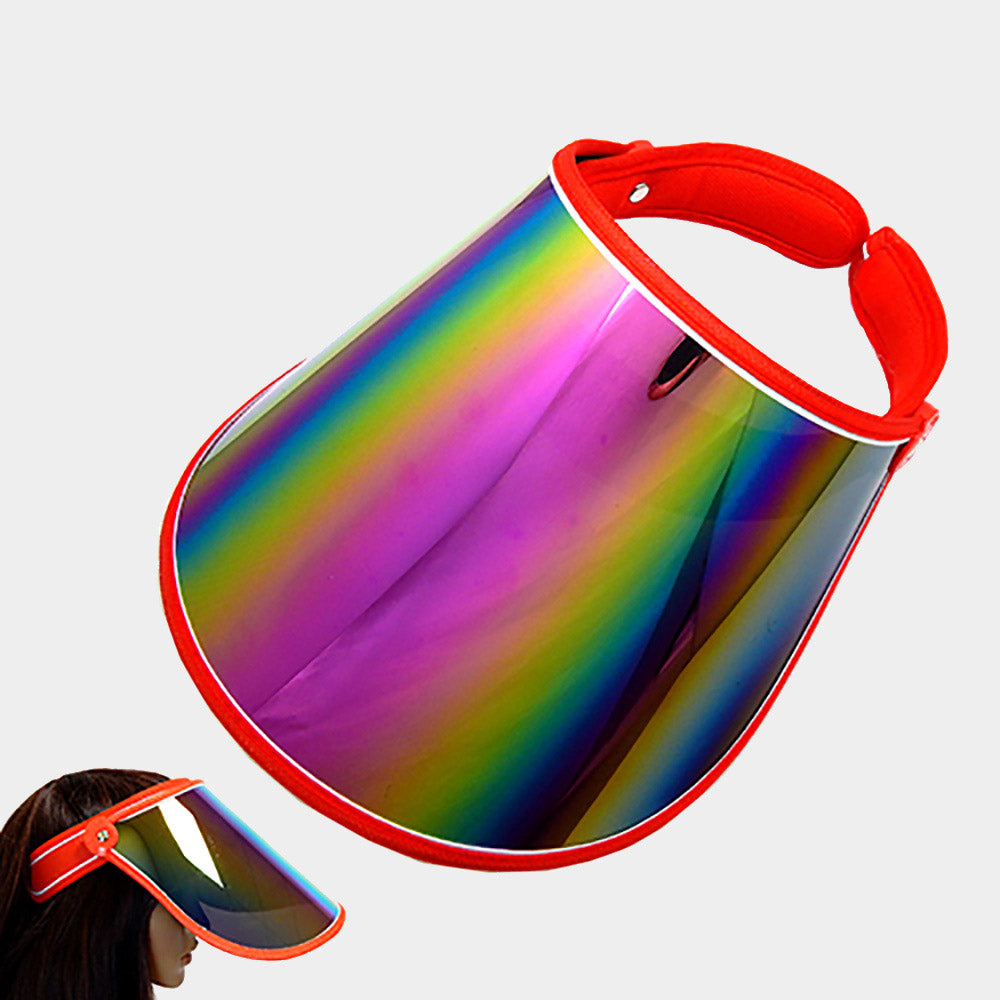 HATEGORY Hologram Fashion Visor Sun Hat