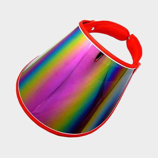 HATEGORY Hologram Fashion Visor Sun Hat