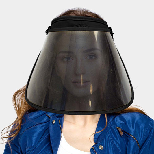 HATEGORY Solid Color Trim Stylish Face Shield / Visor Sun Hat