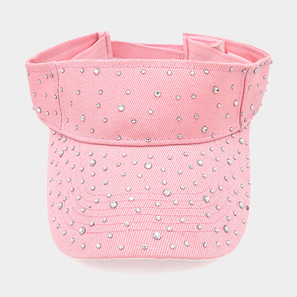 HATEGORY Bling Studded Visor Hat