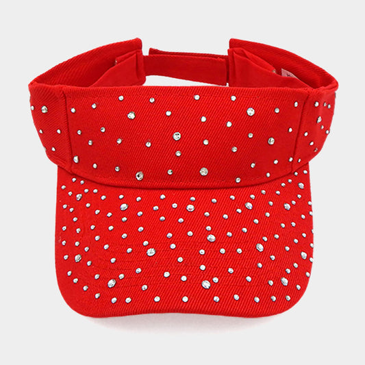 HATEGORY Bling Studded Visor Hat