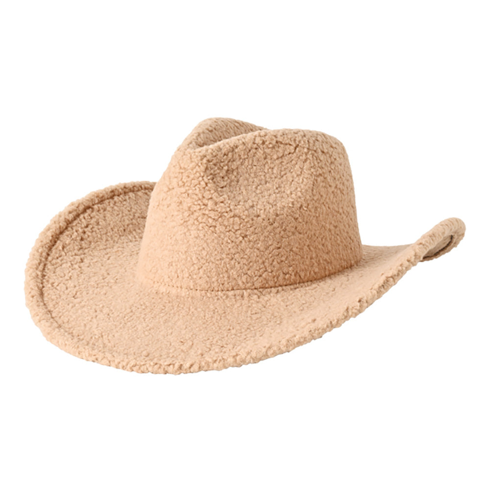 HATEGORY Fleece Teddy Bear Cowboy Hat