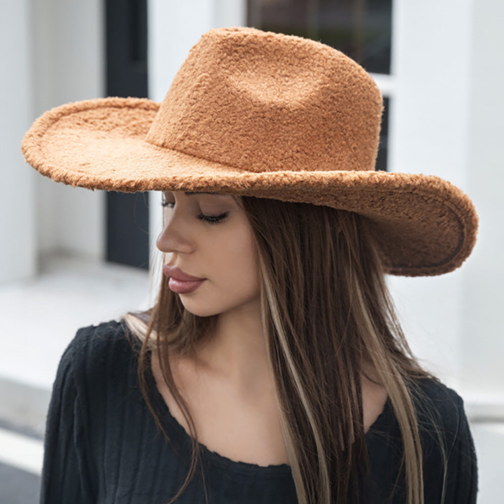 HATEGORY Fleece Teddy Bear Cowboy Hat
