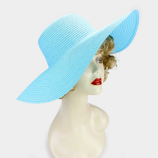 HATEGORY Basic paper straw floppy sun hat