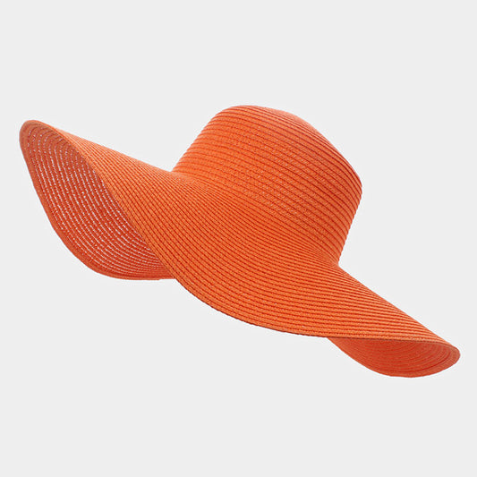 HATEGORY Basic paper straw floppy sun hat