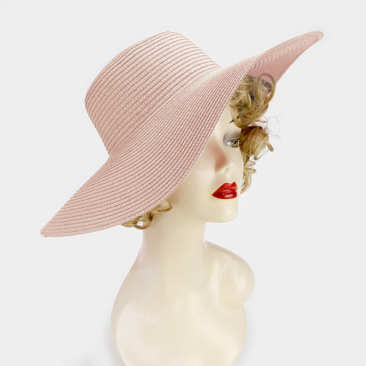 HATEGORY Basic Paper Straw floppy Sun Hat