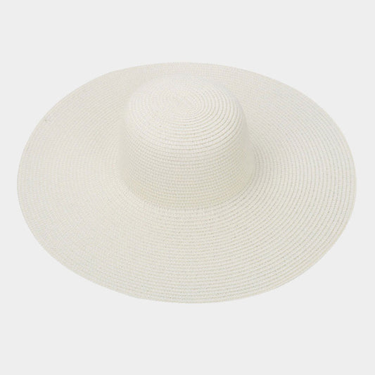 HATEGORY Solid Straw Floppy Beach Sun Hat