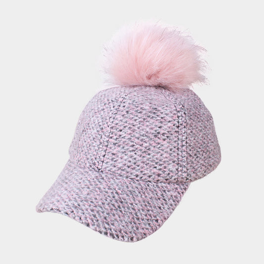 HATEGORY Dual Pom Pom Baseball Cap / Keychain