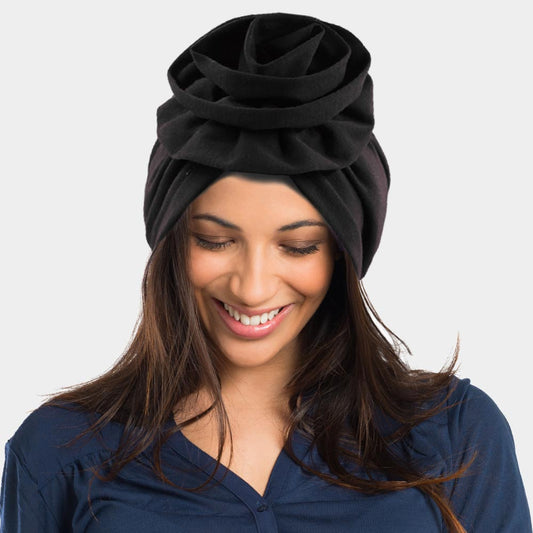 HATEGORY Solid Turban Hat