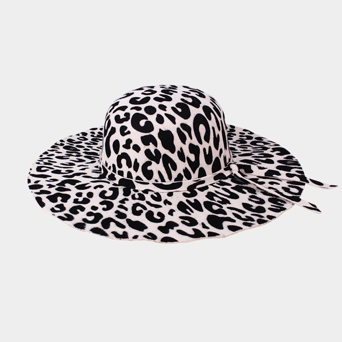 HATEGORY Leopard Pattern Floppy Hat