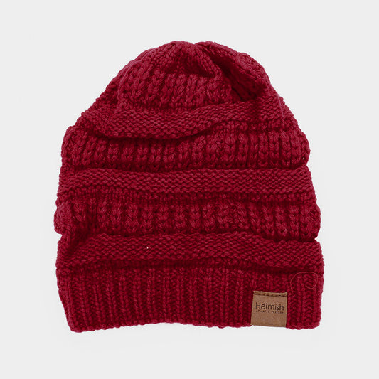 HATEGORY Soft Cable Knit Beanie