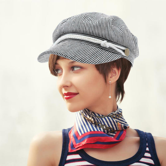HATEGORY Sailor Stripes Captain Hat