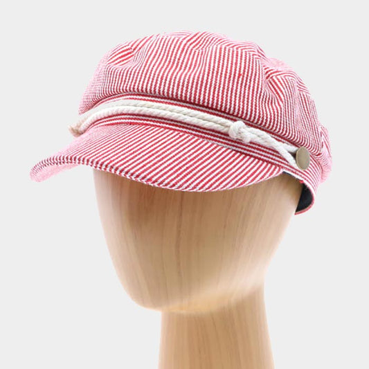 HATEGORY Sailor Stripes Captain Hat