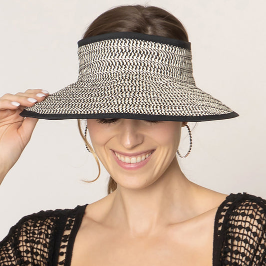 HATEGORY Two Tone Sun Visor Hat