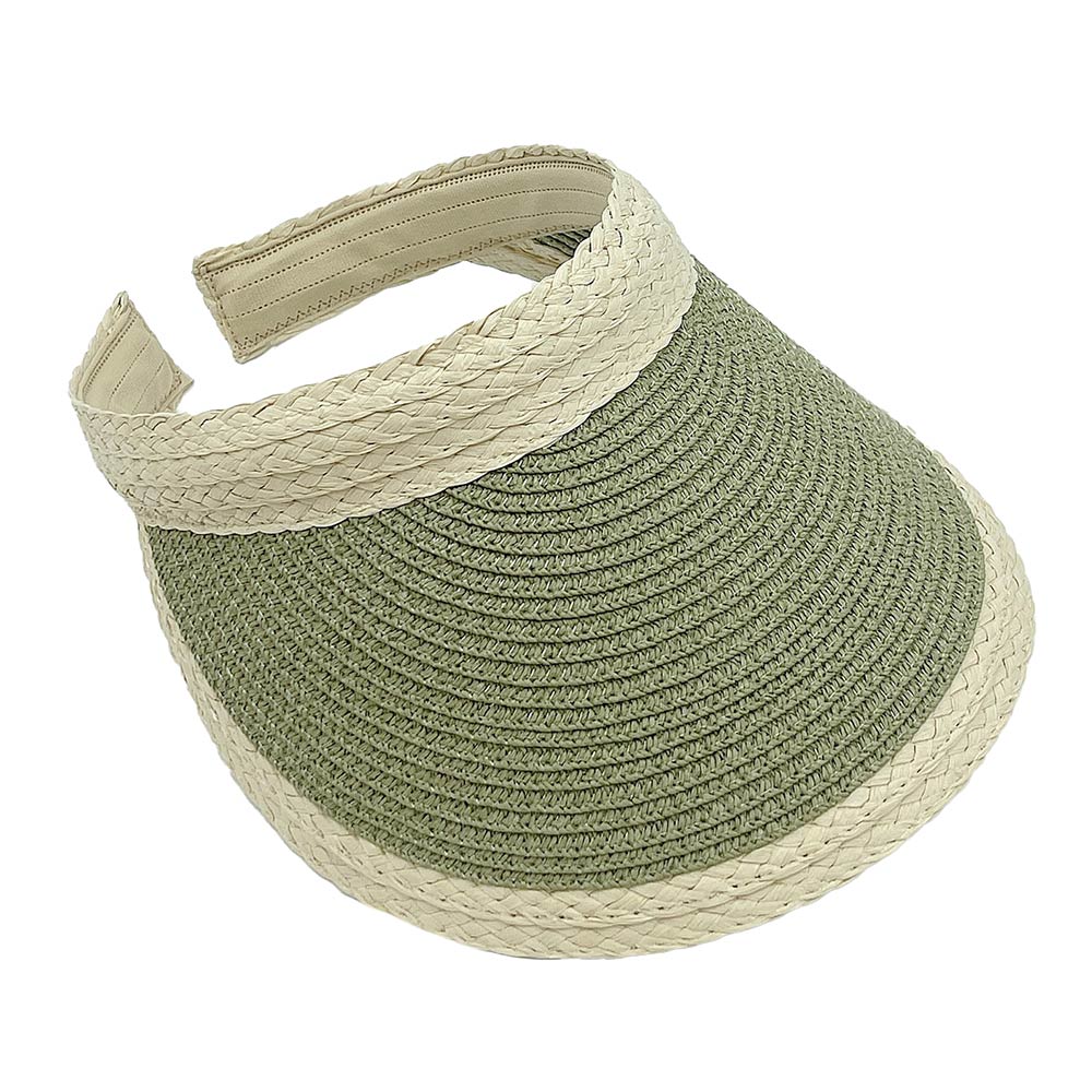 HATEGORY Straw Sun Visor Hat
