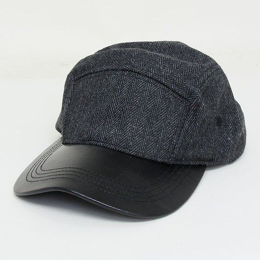HATEGORY Adjustable Wool Herringbone Fashion Cap