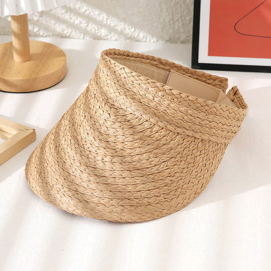 HATEGORY Foldable Straw Visor Sun Hat