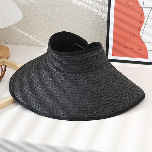 HATEGORY Foldable Straw Visor Sun Hat