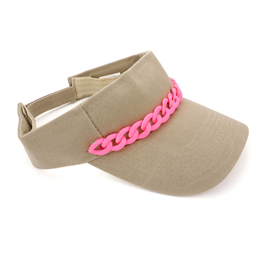 HATEGORY Chain Band Visor Hat