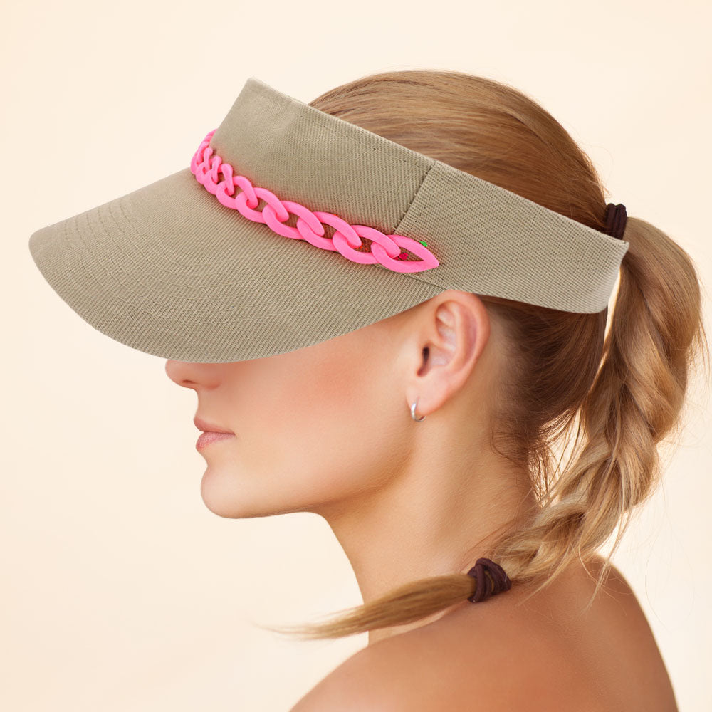 HATEGORY Chain Band Visor Hat