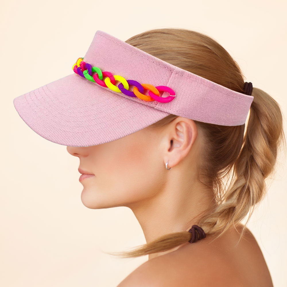 HATEGORY Chain Band Visor Hat