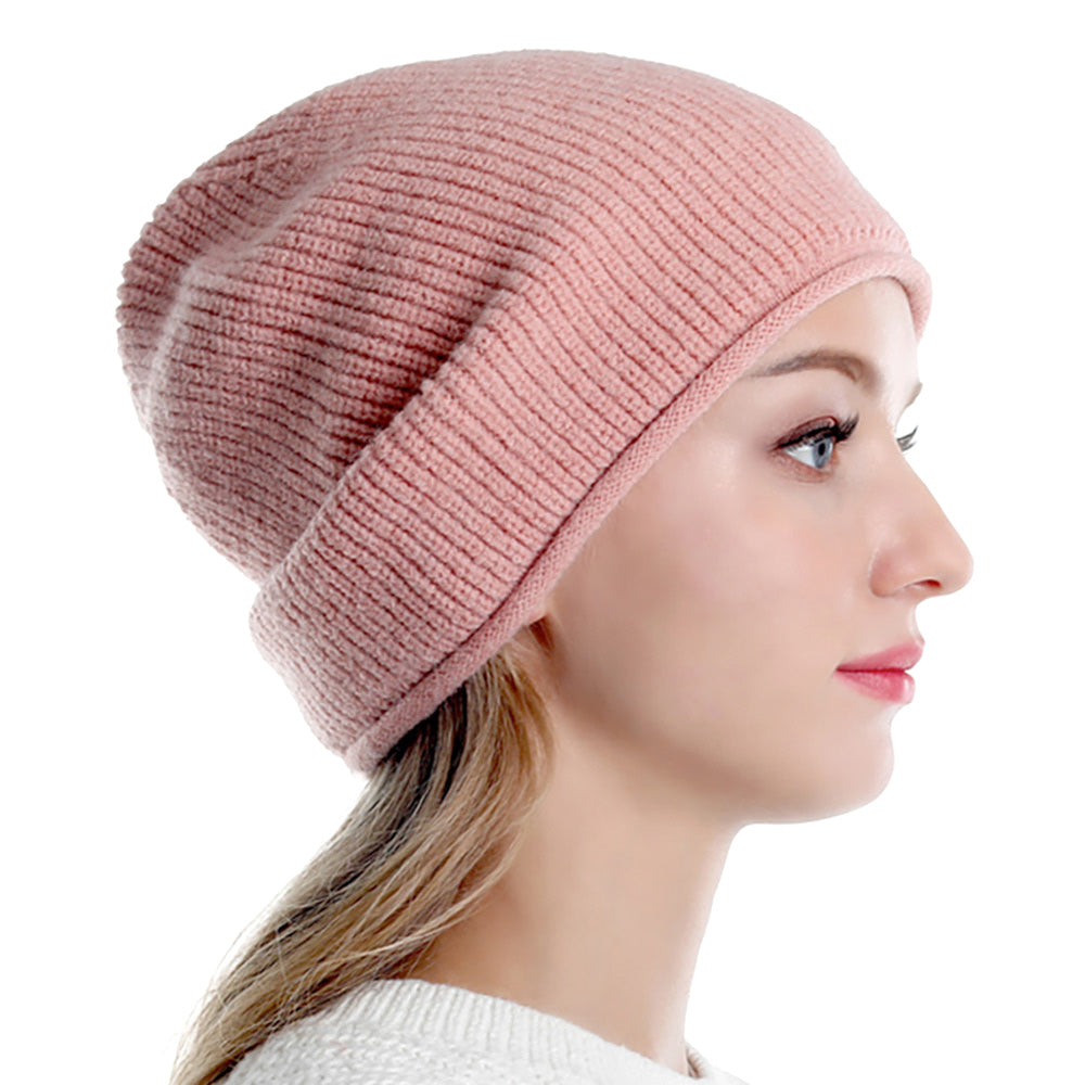 HATEGORY Solid Knit Beanie Hat