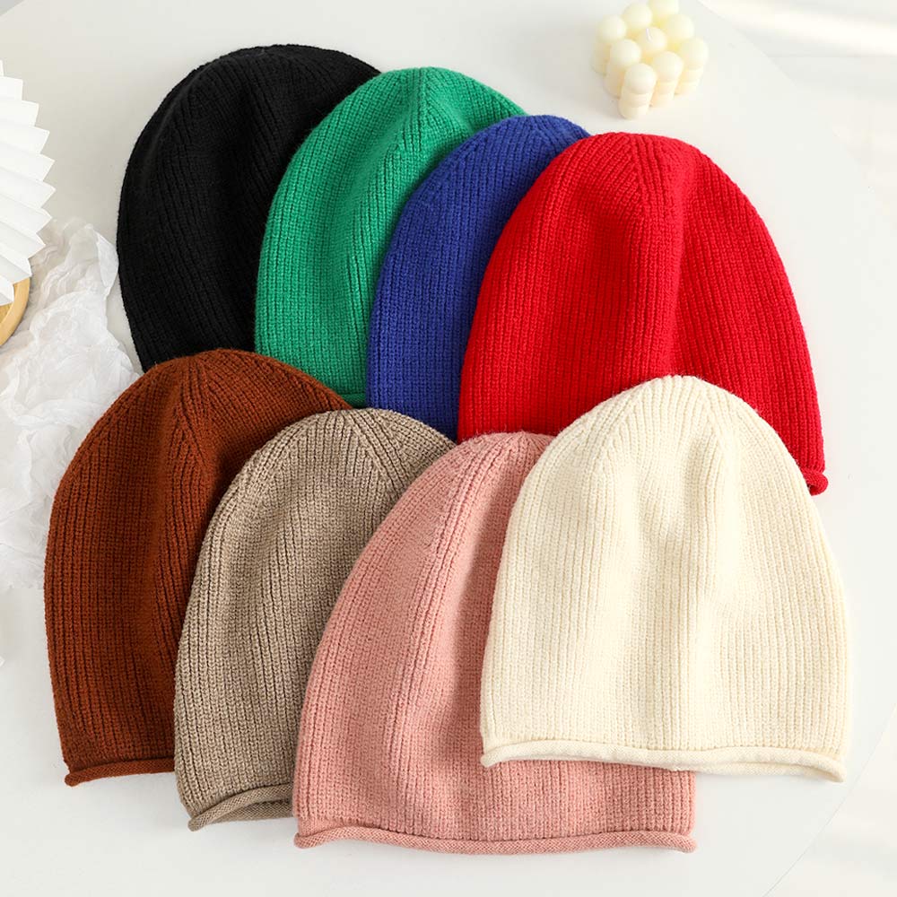 HATEGORY Solid Knit Beanie Hat