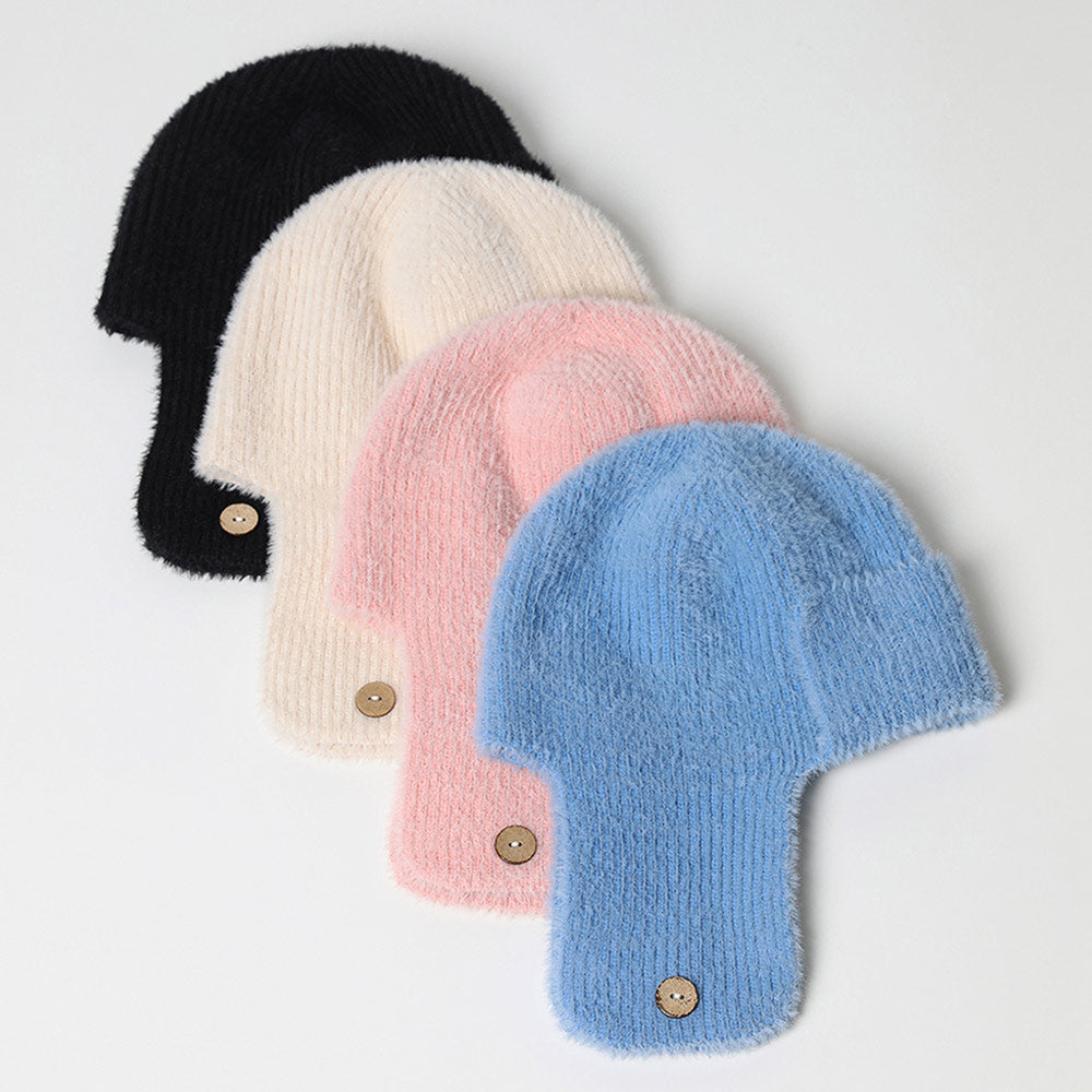 HATEGORY Solid Knit Trapper Hat