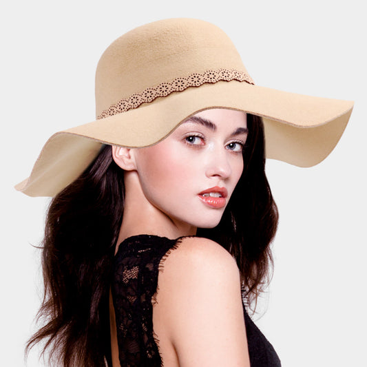 HATEGORY Cotton Blend Felt Floppy Hat